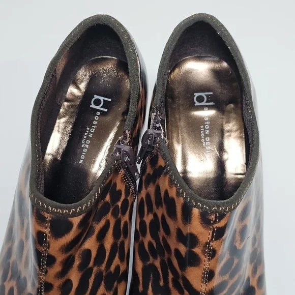 Boston Design Studio Water Resistant Leopard Booties - Picture 6 of 8
